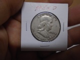 1954 D Mint Silver Franklin Half Dollar