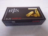 50 Round Box of BPS 9mm Centerfire Cartridges