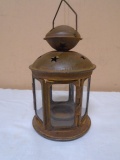 Metal & Glass Candle Lantern