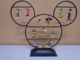 Hallmark Disney Metal Ornament Stand w/ 12 Ornaments