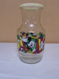 Vintage Disney Glass Juice Container