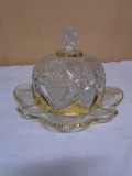 U.S. Glass Co-Pennsylvania Butter Dish w/ Lid