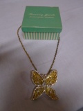 Vintage Tammley Jewels Indianapolis Butterfly Broach/Necklace w/ Chain