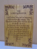 Solid Oak The Lord's Prayer Wall Hanger