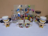 Disney Glass Jars-Mugs-Place Mats