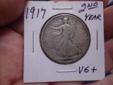 1917 Silver Walking Liberty Half Dollar