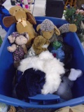 Large Tote Full of Assorted Like New Plush Animals