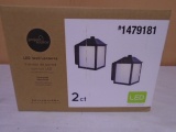 Brand New Set of LED Outdoor Wall Lanterns