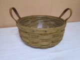 1983 Longaberger Round Basket w/ Protector