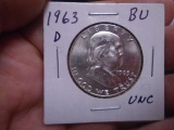 1963 D Mint Silver Franklin Half Dollar