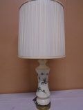 Vintage Ivy Pattern Porcelain Table Lamp