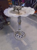 Cast Iron Base Metal Bird Bath