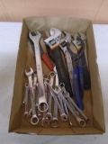 Large Group of Assorted Wrenches & Hand Tools