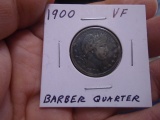 1900 Silver Barber Quarter