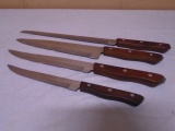 4pc Set of Maxam Steel Kitchen Knives