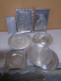 Large Group of Vintage Hammered Aluminum Pieces