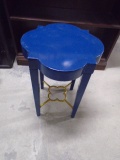 Blue Painted Side Table
