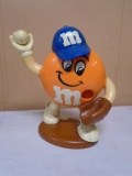Orange M&M Baseball Player Dispenser