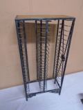 Iron Wood Top CD Rack