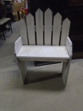 Wooden Picket Fence Bench