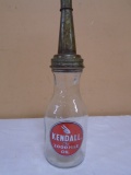 Kendall 1qt Glass Oil Bottle w/ Spout