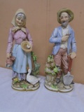 Beautiful Grandma & Grandpa Porcelain Bisque Figurines