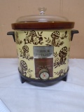 Vintage Sears Crock Watcher Mushroom Slow Cooker