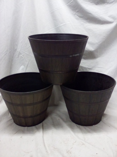 Lot of 3 12" Triiband Planters