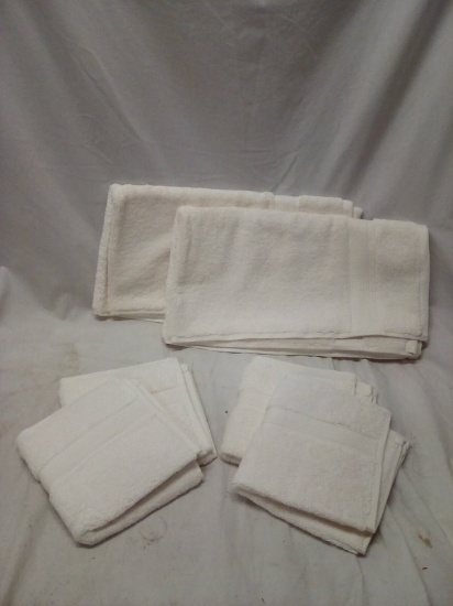 Madison Park 6Pc Off White Hand Towel/ Wash Rag Set