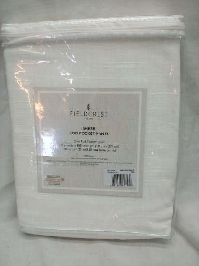 Fieldcrest Sheer Rod pocket Panel 50X108