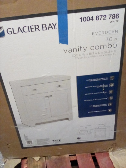 Glacier bay 30”  Vanity combo