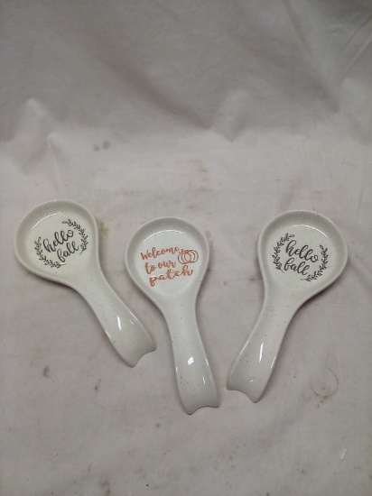 Set of 3 Decorative Spoon Rests
