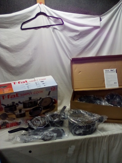 T-Fal Heat Mastery 12Pc Simply Cook Cookware Set