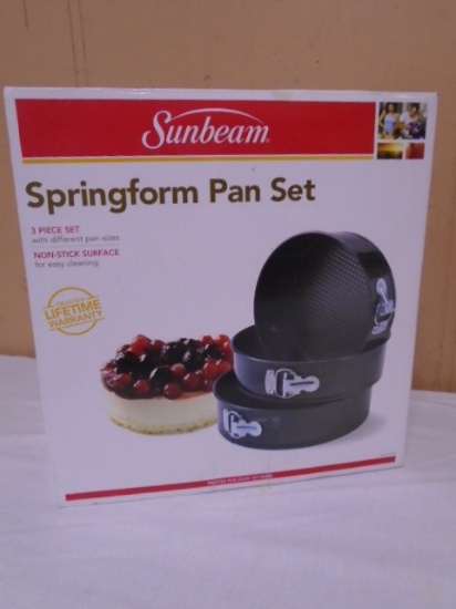Sunbeam 3pc Springform Pan Set