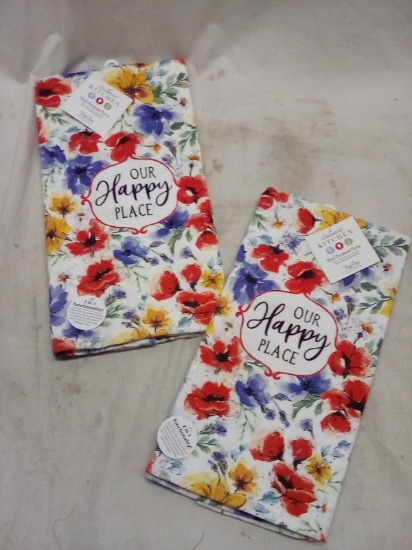 Matching Pair of 16"x26" Essential Kitchen Dual Purpose Terry Kitchen Towels