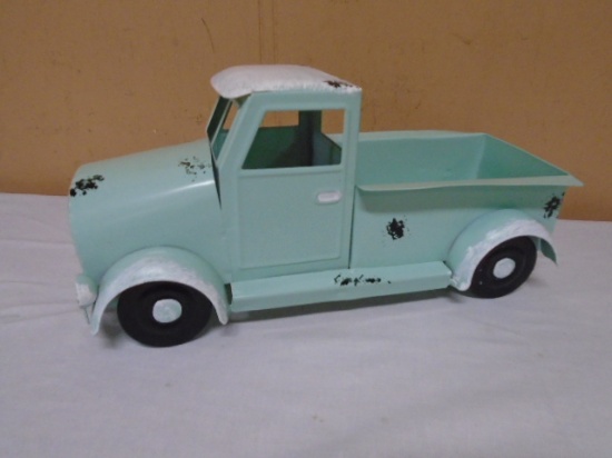 Mint Green Metal Truck