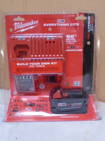 Milwaukee M18 XC 5.0 Battery  & Charger