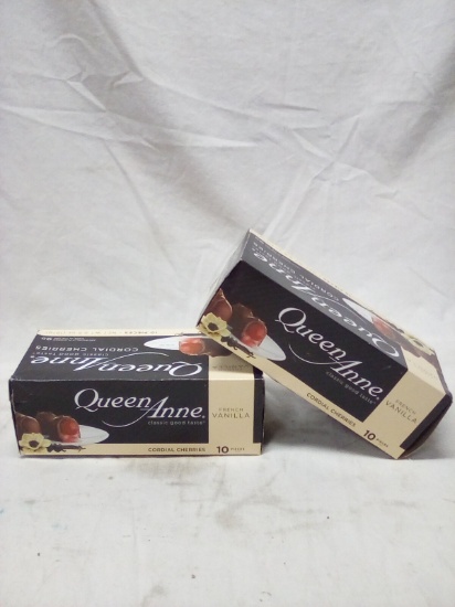 2 Cases of 10 Queen Anne French Vanilla Cordial Cherries