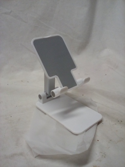 White Adjusting Angle Compactible Phone Rest