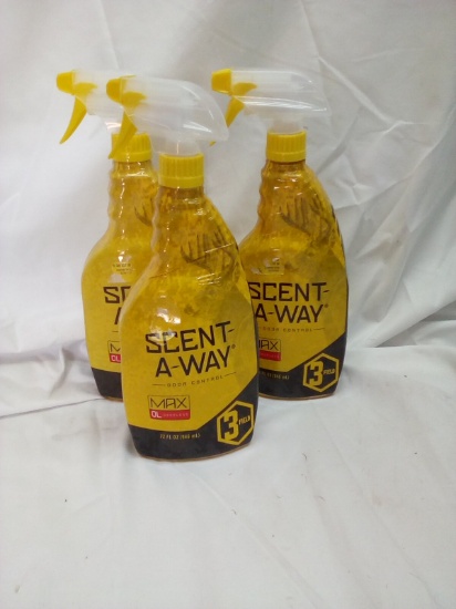 Scent A Way Odor control Hunters specialty 3- 32oz bottles