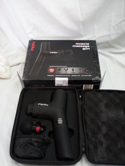 Muscle massage gun with carrying case