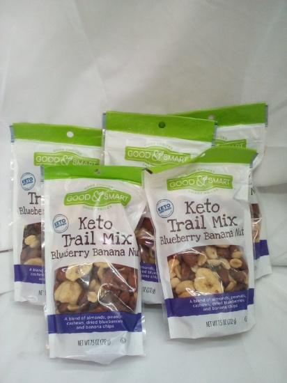 Blueberry banana nut keto trail mix 5 packs 7.5oz