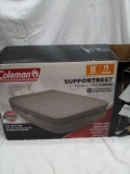 Coleman queen 18”D air mattress 120V with carry bag