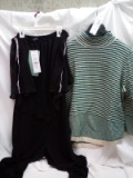 Liz Claiborne Sweater OX & Black MSK special occasion pant suit XL