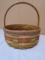 1992 Longaberger Round Stained Basket