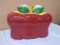 Large Covered Apple Ceramic Container
