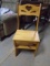 Solid Wood Convertible Chair/ Step Stool
