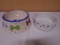 2 Porcelain Ceramic Dog Bowls