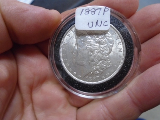 1887 P Mint Morgan Silver Dollar