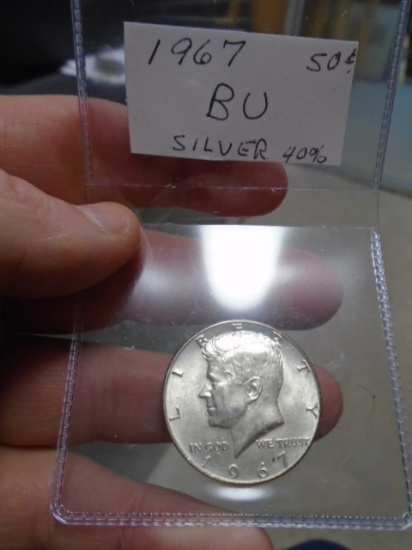 1967 40% Silver Kennedy Half Dollar